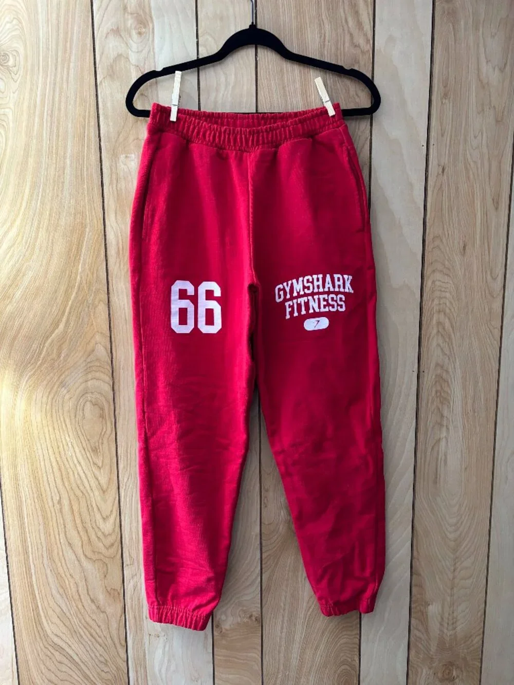 Extra Small XS Womens Red Gymshark Joggers Gym Active Workout - Picture 2 of 6